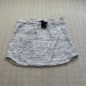 Athleta Heather Gray Lounge Skirt Medium Knit Pull-On Drawstring‎ Casual